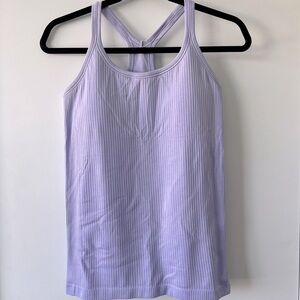 Lululemon Ebb to Street Tank in Lilac Smoke, Size 8